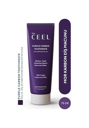 The Ceel Diş Beyazlatıcı Aktif Mor Karbon Diş Macunu 75 G
