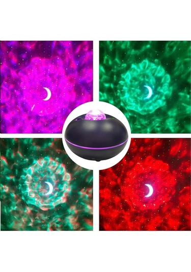 Suntek Galaksi Projektör Gece Işığı Uygulama Kontrolü Siyah