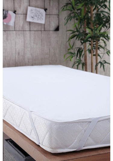 Mycey Sıvı Geçirmez 70x140 Cm Bebek Alezi Pamuklu Köşe Lastikli Beyaz