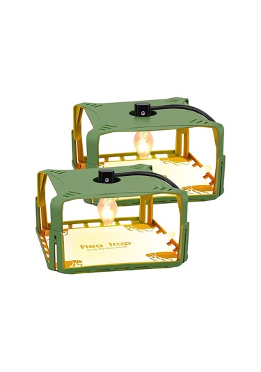 Sones 2 Adet Sk121 Kare Sinek Tuzağı Pire Tuzağı Evcil Hayvan Ev Pire Işık Yakalayıcı Ab Fişi