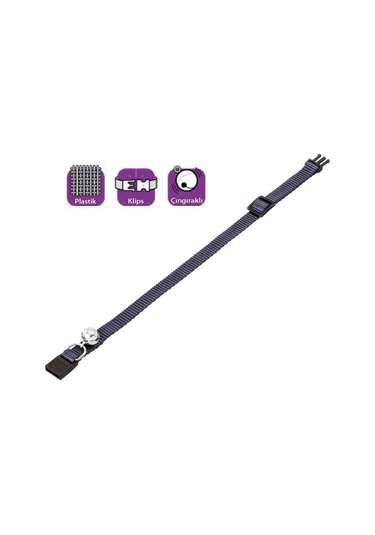 Karlie Boyun Tasma Çıng  30 Cm Koyu Mavi