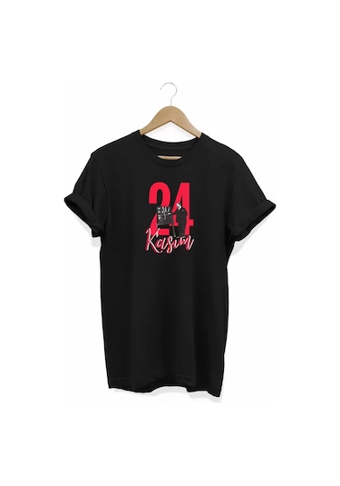 Tarzyeri 24 Kasım Öğretmenler Günü Baskılı Unisex T-shirt - Siyah Siyah