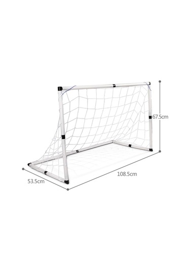 Homyl Çocuk Futbol Seti, Topu Ile Katlanabilir Ağı Uygulaması Beyaz