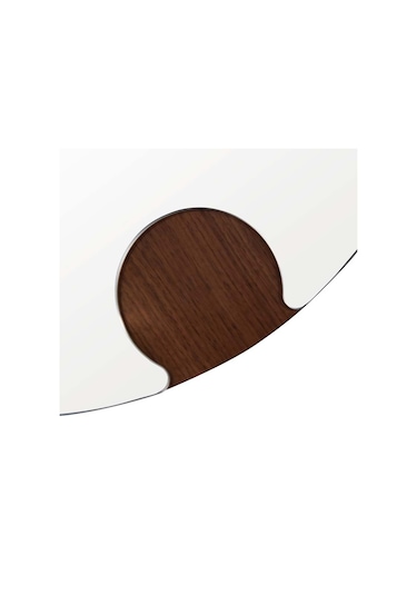 Akis 20 Duvar Aynası Ceviz-beyaz Beyaz