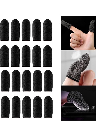 Suntek Oyun Parmak Ucu Kolu 20 Parça Siyah