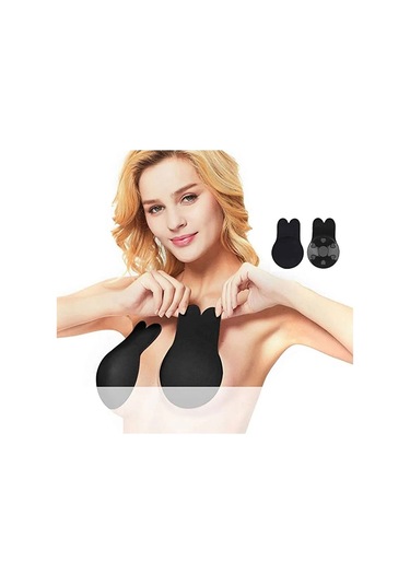 Toptanfoni Göğüs Ucu Kapatıcı Ve Dikleştirici Hayalet Sütyen Siyah