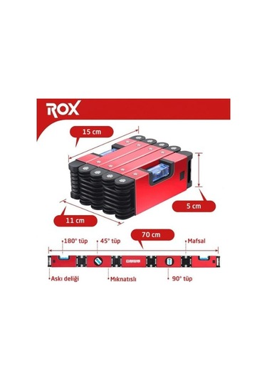 Rox Katlanır Su Terazısı 70cm