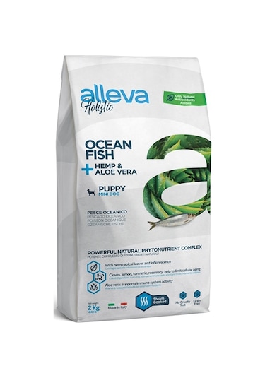 Alleva Holistik Puppy Tahılsız Ringa Balıklı Mini Irk Yavru Köpek Maması 2 KG