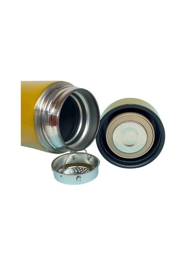 Kişiselleştirilebilir Dereceli Termos 05 Lt Sarı Renk Sarı