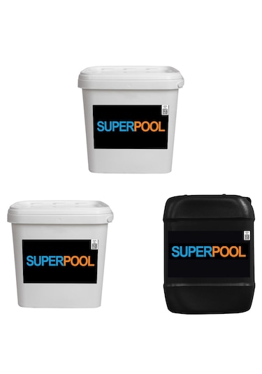 SPP Superpool Toz Klor - Yosun Önleyici - Toz ph Düşürücü Paketi