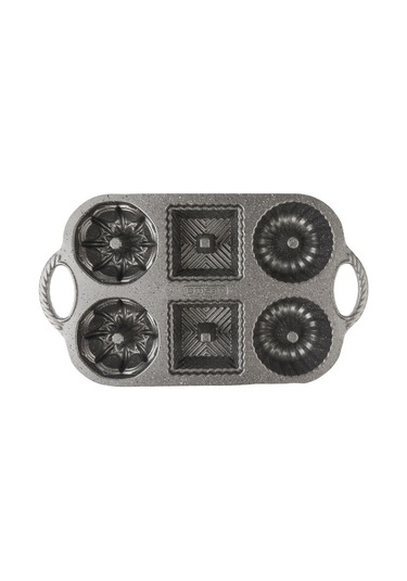 Emsan Griss Six In One Döküm Kek Kalıbı Gri 6'Lı