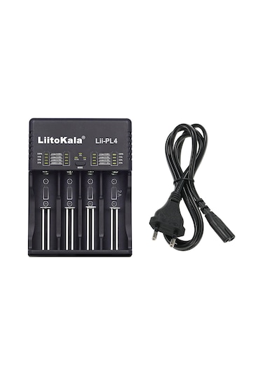 Geeksen "liitokala Akıllı 4 Slotlu Şarj Cihazı - 18650/26650/aa/aaa İçin Evrensel Hızlı Şarj"