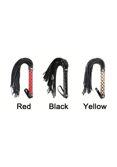 Elmpaly Kırmızı Kalp Desenli Metal Çivili Kaymaz Binicilik Kamçısı Eğitim Aksesuarı Kırmızı