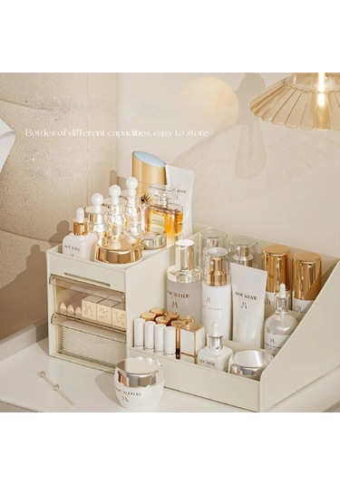 Maoyaya Şeffaf Çekmece Tarzı Makyaj Kutusu Yurdu Organizatör Plastik Çok Renkli, Pratik Dekoratif Kutu Çok Renkli