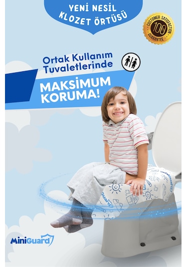 MiniGuard Tek Kullanımlık Klozet Örtüsü - 7'li Paket - Klozet Kapak Örtüsü