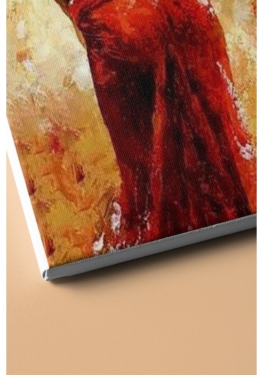 Webstyle Tutkulu Kadın Sayılarla Boyama Seti Kasnaklı 40x50 Cm