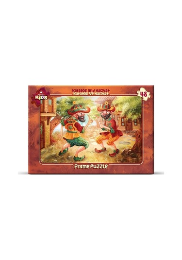 Art Çocuk Puzzle 48 Parça Karagöz Ve Hacivat Frame Puzzle