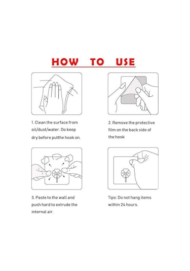 10/20/50 Adet Kendinden Yapışkanlı Evrensel Kancalar Şeffaf