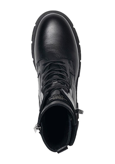 Greyder 32720 Kadın Siyah Hakiki Deri Military Bot -168-siyah Siyah