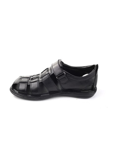 Castle Black 8520 Ortopedik Hakiki Deri Erkek Sandalet Ayakkabı 001