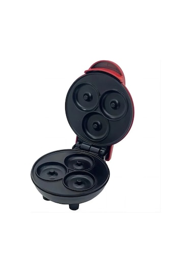 Mocatt 3 Delikli Donut Yapma Makinesi, Gıda İşleme Makinesi, Kahvaltı, Pişirme, Red 1
