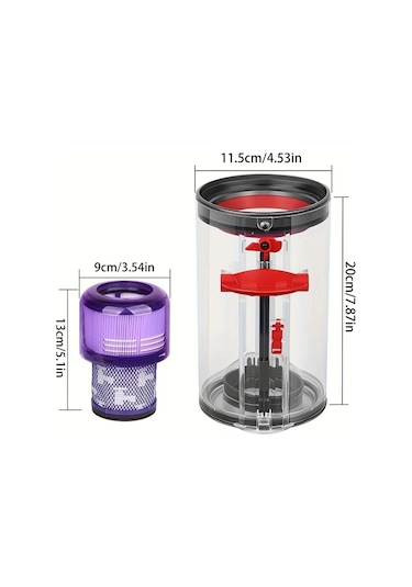 Fochsia 3pcs Toz Haznesi Aksesuar Seti V15 Ve V11 İçin Yedek Toz Haznesi Ve Filtre 970050 01 965443 01