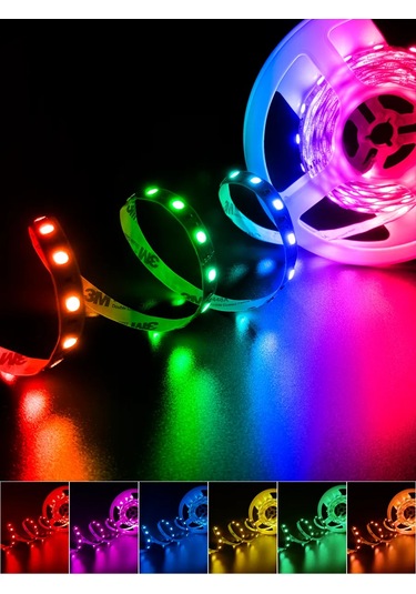 Geniled Rgb Led Şerit Ip33 12v 60 Led/m 2m 10mm 161488512 Kırmızı