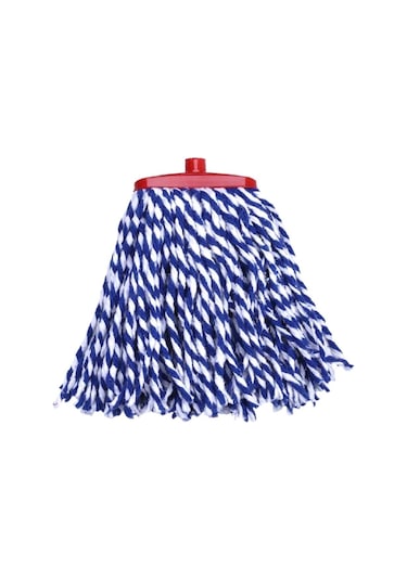 Elmop Pm04 Yedek Takozlu Vidalı Mop Paspas Püskül Ucu Pamuklu Mikrofiber İpli Mop Yedeği Başlığı