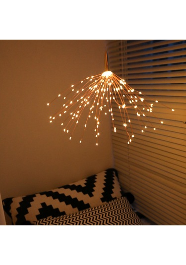 Symbee Güneş Enerjili Bakır Telli 200 Led Atışık Işıklı, Bahçe Ve İç Mekan Noel Dekorasyon Lambası, Sıcak Beyaz Işık Diğer