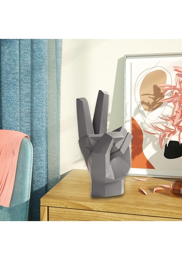 Suntek El Heykeli Soyut Sanat Parmak Heykel Dekor Raf Tv Stil-c