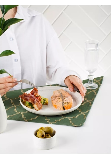 Magistro Urban Kenarlı Porselen Yemek Tabağı, D 22 Cm 102233711 Beyaz