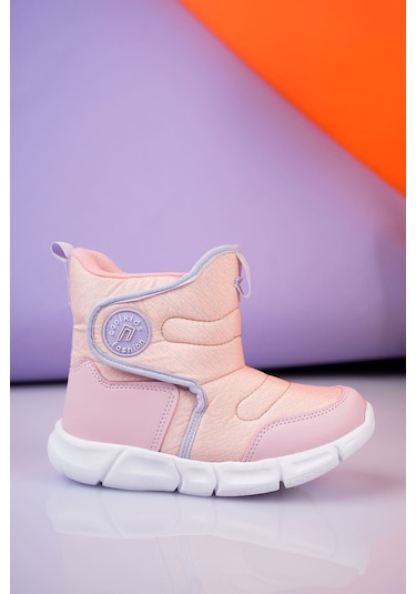 GİMER - Cırtlı Pudra Çocuk Kar Botu - COOL3606G Pudra