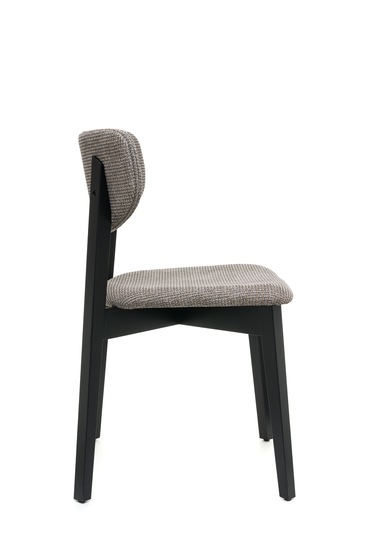 Leto Siyah Ahşap 6'lı Mutfak Salon Yemek Odası Sandalyesi