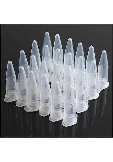 500 Adet 1.5ml Laboratuvar Mini Plastik Test Tüpü Santrifüj