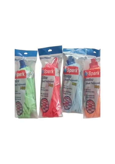Spark Mikrofiber Havlu Paspas Mop Ucu Ve Ahşap Saplı Takım