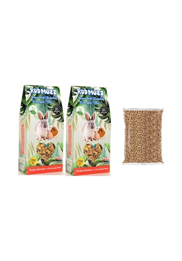 RodMozz Kemirgen Yemi 700 Gr 2 Adet + Kemirgen Altlığı Çam Peleti