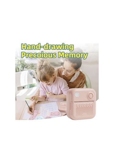 Yunboo D3 58mm Termal Yazıcı - Bluetooth, 200dpı, 1200mah Pil, Aı Portre, Çoklu Dil, Beyaz + 1 Adet Kağıt Rulo