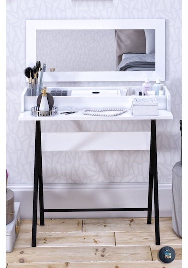 Dekorfim DF02105B Aynalı Makyaj Masası