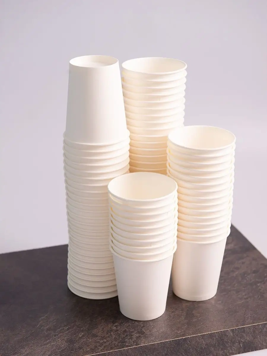 Kinomarket Tek Kullanımlık Kahve Bardakları 250 Ml. 15593002 Beyaz