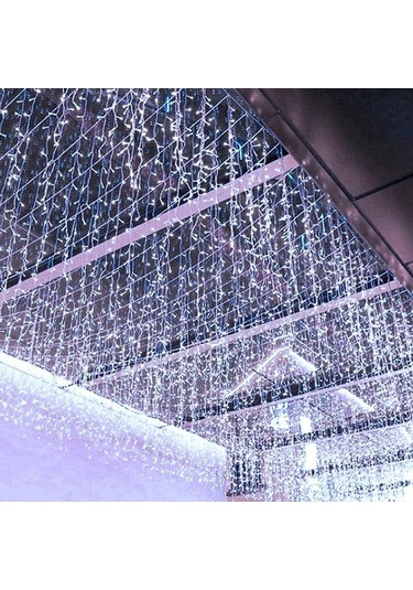 Fastbuy Soğuk Beyaz Led Icicle Dize Işıklar 4m 12m Peri Işıklar Noel Çelenk Yeni Yıl Düğün Teras Bahçe Partisi Koridor Saçak Soğuk Beyaz