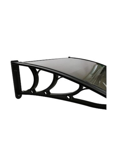 Kapı Üstü Pratik Sundurma 120 X 100 Cm Siyah Tente