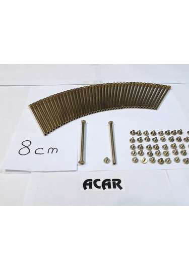 8 CM Dosya Klasör Menü Kartela Vidası Sarı Renk Paket Içeriği 100