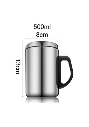 500 Ml Paslanmaz Çelik Seyahat Yalıtımlı Kupa Kahve/su/çay Bardağı 350 Ml Hediye Yeni 500 Ml
