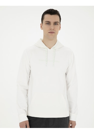 Pierre Cardin Erkek Ekru Sweatshirt 50282047-vr019 Ekru