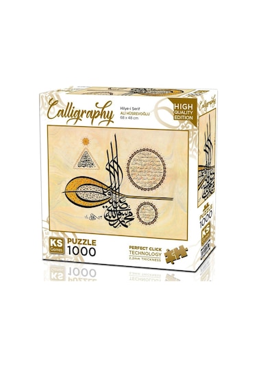 Ks Games 1000 Parça Hilye-i Şerif Kaligrafi Puzzle - Ali Hüsrevoğlu