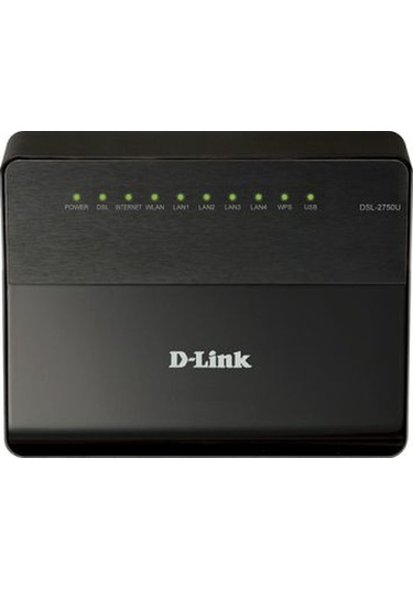 D-Link DSL-2750U 300 Mbps 4 Port ADSL2+ USB Kablosuz Modem