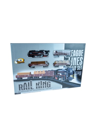 Tren Seti Oyuncak Rail King Klasik Tren 122 Cm 36 Parça Işıklı