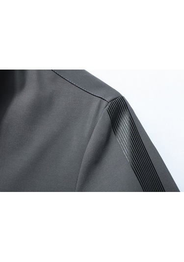 Yingfu Erkek Çift Taraflı Dolgulu Ceket-siyah Açık Mavi Açık Mavi