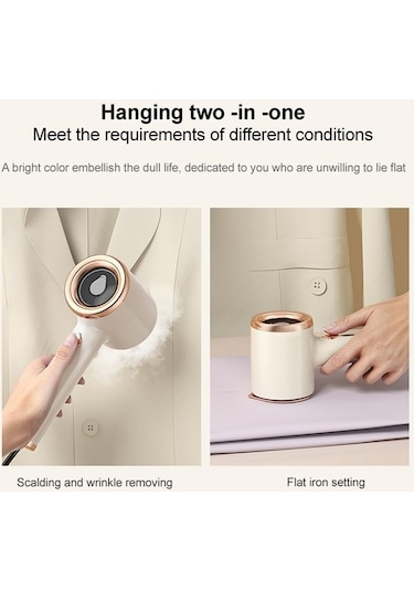 Novahub Gt-01 33w Kompakt Giyim Demir, Au Fiş Beyaz, Küçük Tasarım