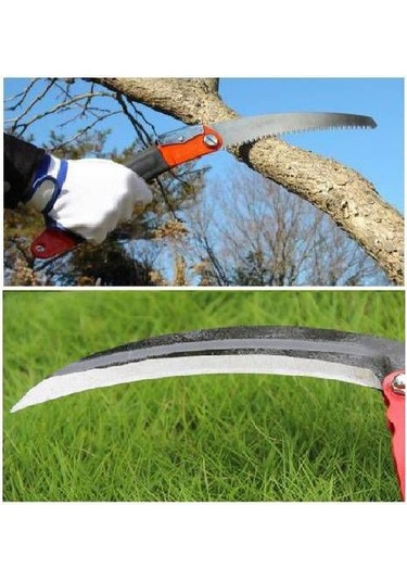 Orak Tırpan Bağ Testeresi Katlanır Ağaç Dal Kesme Budama Testeres